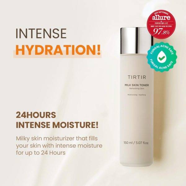 TIRTIR Milk Skin Rice Toner | Deep Moisturizing, Hydrating Toner for face, - Image 2
