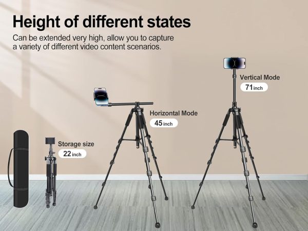Elitehood iPhone Tripod for Overhead Video Recording [Heavy Duty & - Image 5