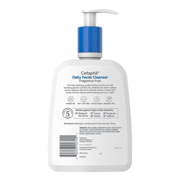 Cetaphil Face Wash, Daily Facial Cleanser for Sensitive, Combination to - Image 11