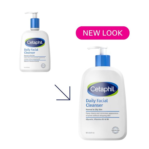 Cetaphil Face Wash, Daily Facial Cleanser for Sensitive, Combination to - Image 2