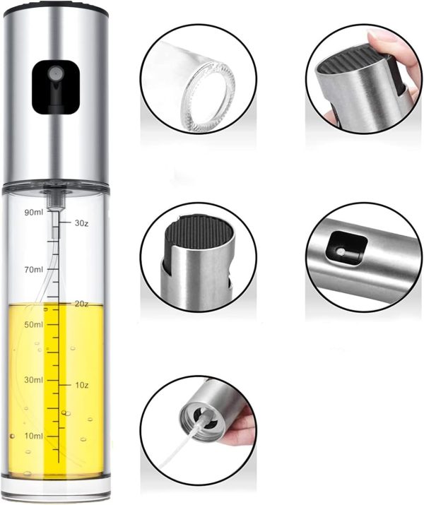 Oil Sprayer for Cooking,100ml Olive Oil Spritzer,Oil Sprayer for Air Fryer, - Image 3