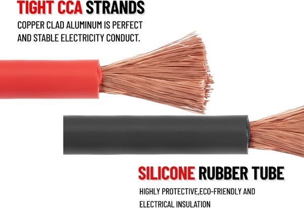 FIERYRED 1 Gauge 30 FT Quick Connect Jumper Cables, 1500A Heavy Duty - Image 3