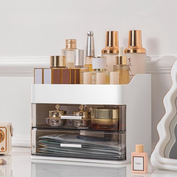 Makeup Organizer for Vanity,Vanity Organizer with 2 Drawers,Makeup&Skincare - Image 8
