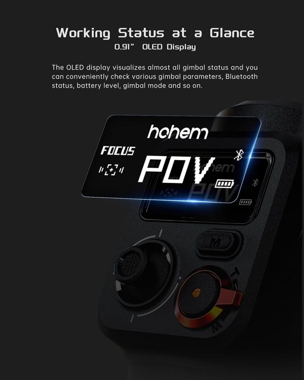 hohem iSteady M6 Kit Gimbal Stabilizer for Smartphone with AI Tracking - Image 4
