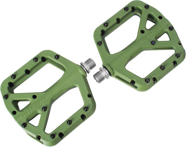 FIFTY-FIFTY Mountain Bike Pedals, Non-Slip MTB Nylon Composite Pedals, - Image 6