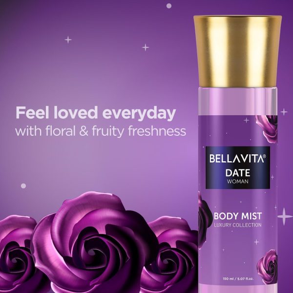 Bella Vita Luxury Date Women Body Spray Mist Perfume for Refreshing Floral - Image 4