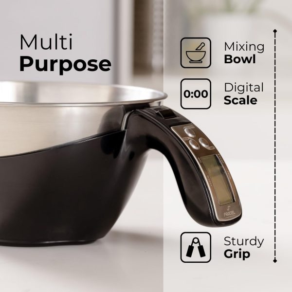 Fradel Digital Kitchen Food Scale & Mixing Bowl - Measuring Cup Scale in - Image 5