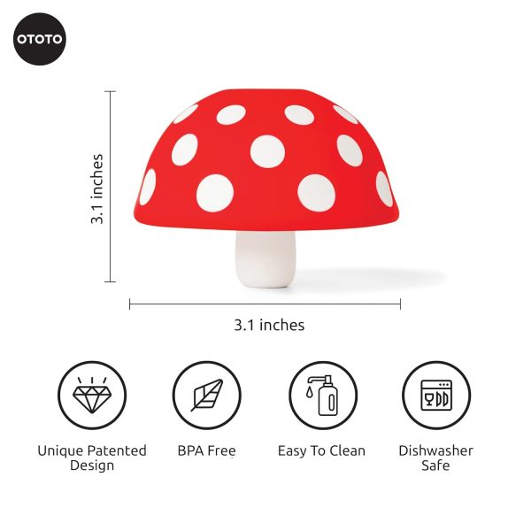 OTOTO Mushroom - Foldable Small Kitchen Funnel with Wide Mouth for Jars. - Image 2