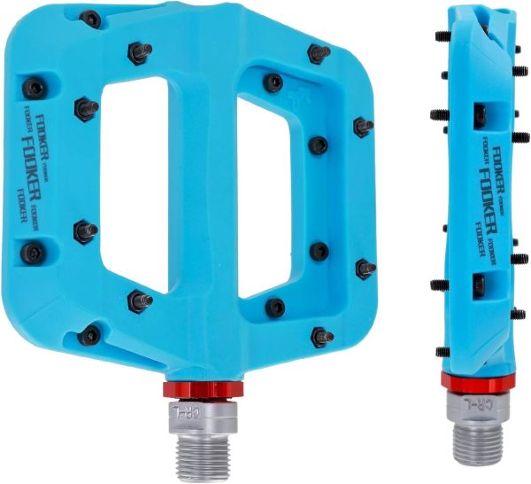 FOOKER MTB Pedals Mountain Bike Pedals 3 Bearing Non-Slip Lightweight Nylon - Image 4
