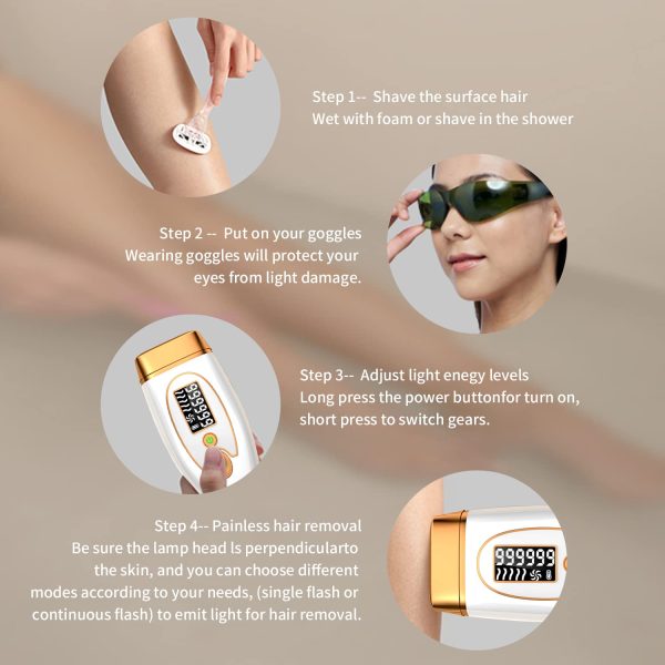 Laser Hair Removal Device, 999,999 Flashes, IPL Laser Hair Removal Device - Image 6