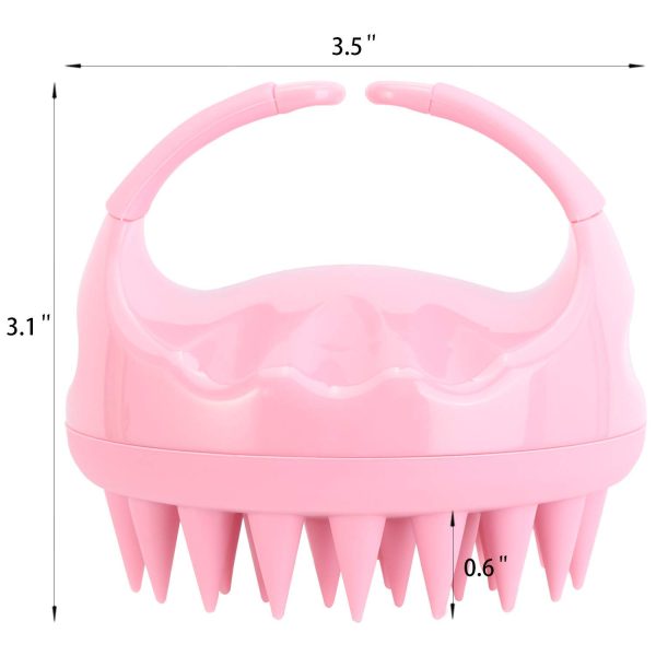 BTYMS Silicone Hair Scalp Brush Shampoo Brush Scalp Massager Exfoliating - Image 4