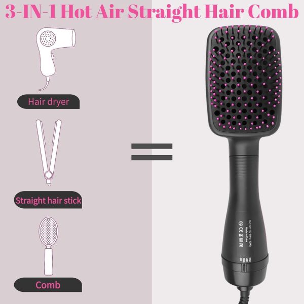 Hair Dryer and Blow Dryer Brush in 1, Negative Ion Hair Dryer Brush, 1Step - Image 5