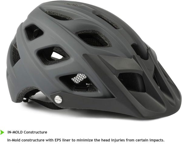 Exclusky Bike Helmet Mountain Bike Helmet for Adults Lightweight MTB - Image 4