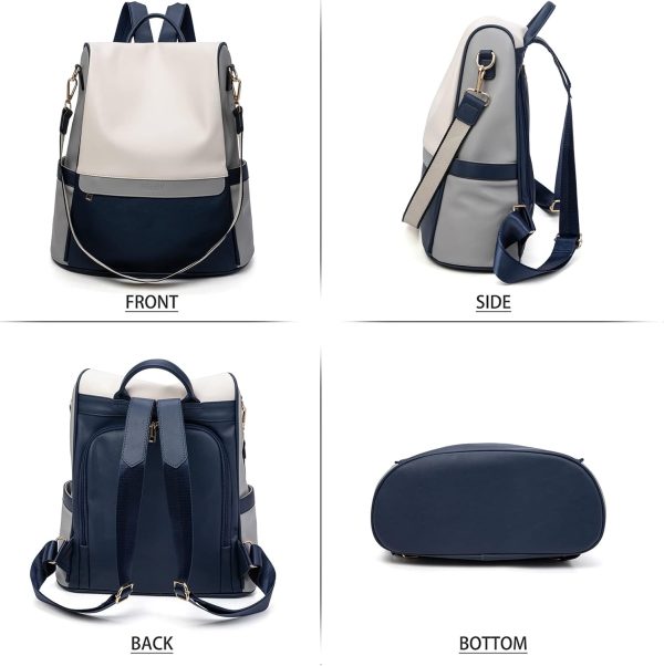 CHERUTY Women Backpack Purse PU Leather Anti-theft Casual Shoulder Bag - Image 2