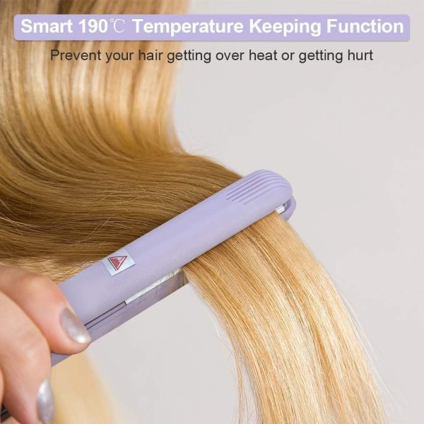Mini Hair Curler, Ceramic Hair Curler for Short Hair Fine Hair, 2 in 1 Mini - Image 4