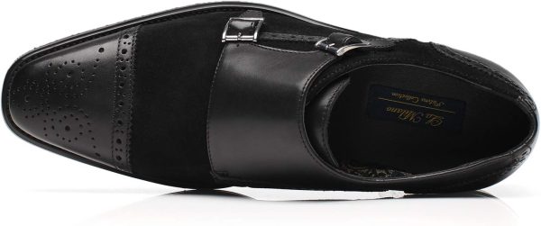 Mens Leather Double Monk Strap Loafer - Image 5