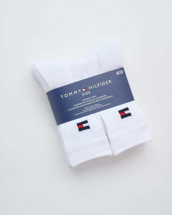 Tommy Hilfiger Unisex Kids' Athletic Socks-Cushioned Crew Socks(6 Pack) - Image 2