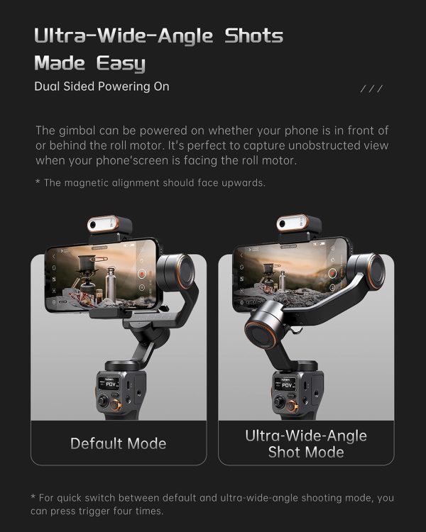 hohem iSteady M6 Kit Gimbal Stabilizer for Smartphone with AI Tracking - Image 5