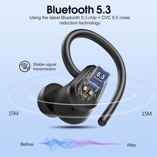 Wireless Earbuds, Sport Headphones Bluetooth 5.3, Ear buds Wireless Earbuds - Image 2