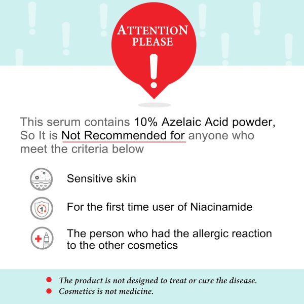Azelaic Acid 10% Facial Serum with Niacinamide - Fast Rosacea Skin Care - Image 2