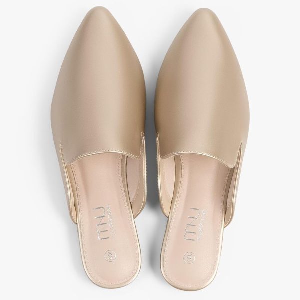 MUSSHOE Mules for Women Flats Comfortable Pointed Toe Women Mules - Image 4
