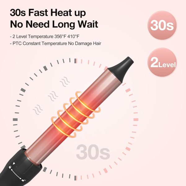 5 in 1 Curling Wand Set - Triple Barrel Hair Wavers and Interchangeable - Image 4