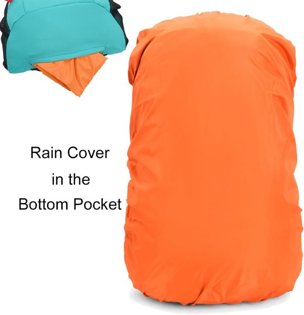 Bseash 40L Waterproof Hiking Backpack with Rain Cover, Outdoor Sport Travel - Image 8