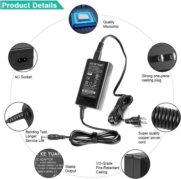 HKY 19V AC DC Adapter Compatible with Harman Kardon Onyx Studio 8 7 6 5 4 3 - Image 4
