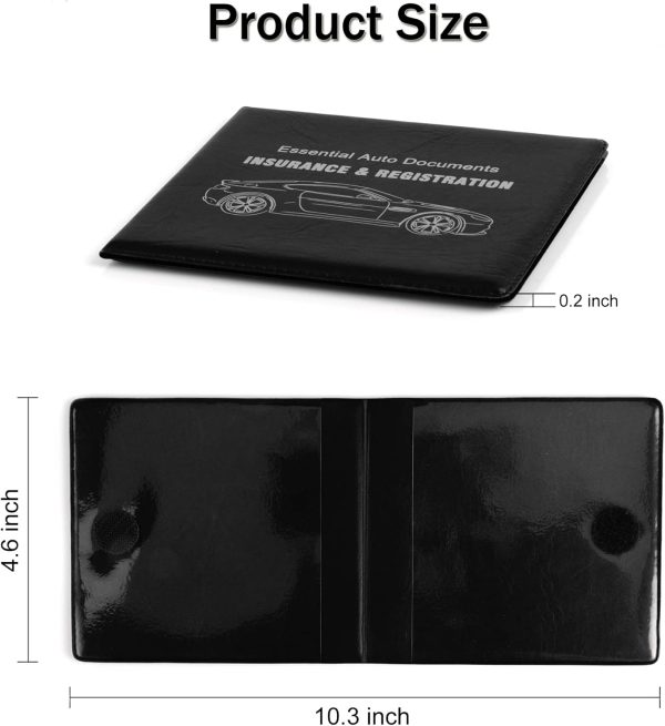 UYYE Auto Essential, Registration and Insurance Holder2-Pack, Interior - Image 2