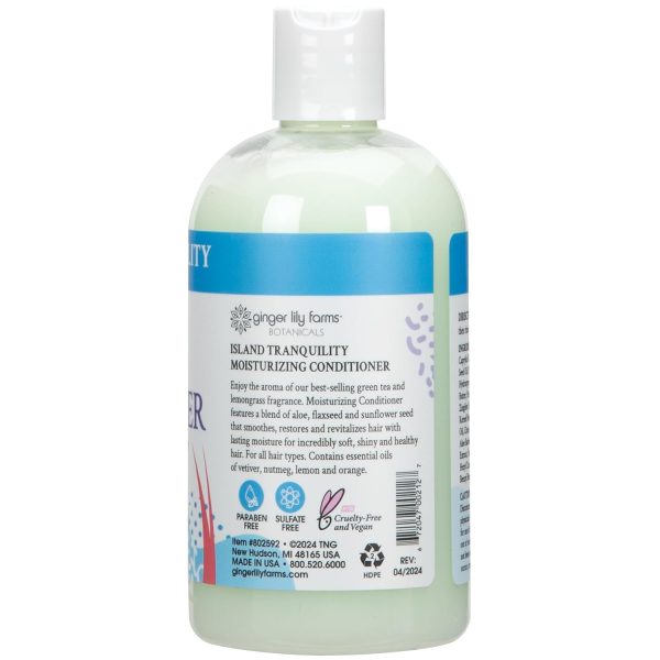 Ginger Lily Farms Botanicals Moisturizing Conditioner for Dry Hair, Island - Image 3