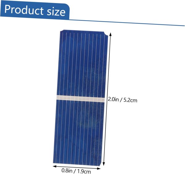 100pcs Solar Cell Batteries Rechargeable Battery Heater Powered Powerbank - Image 2