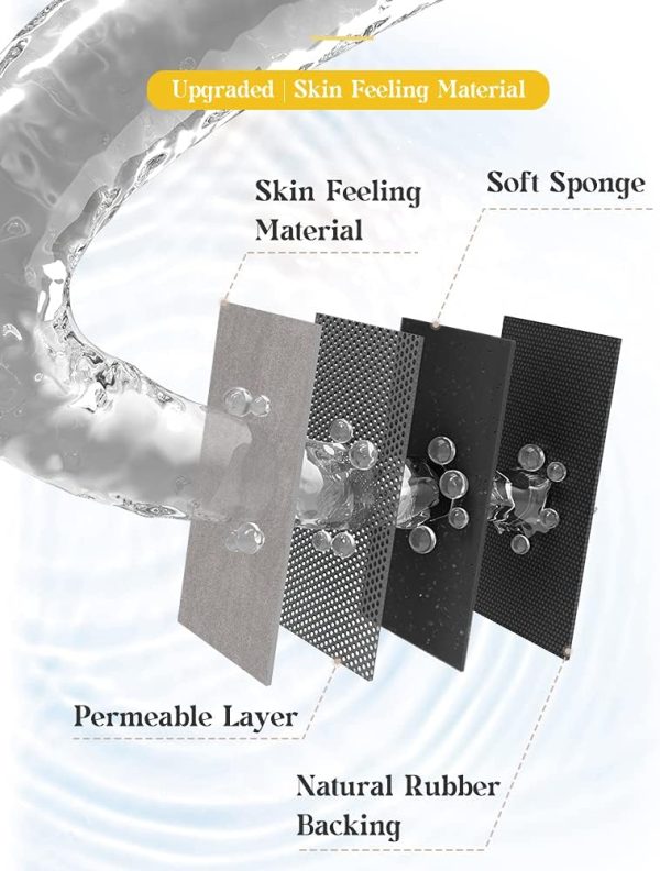 MontVoo -Bath Mat Rug-Rubber Backing Non Slip Quick Dry Absorbent Thin - Image 4