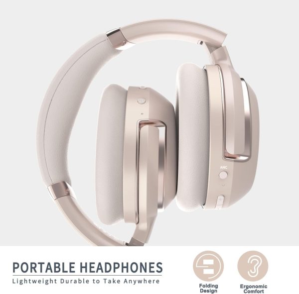 Wireless Over Ear Headphones Noise Cancelling Bluetooth Headphones with - Image 2