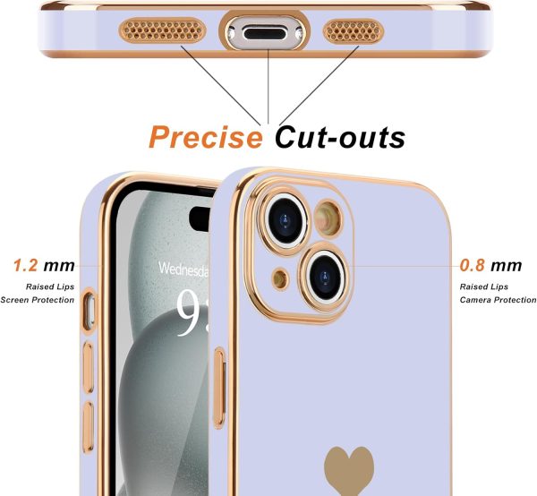 Teageo for iPhone 15 Case with Screen Protector [2 Pack] for Girl Women - Image 2