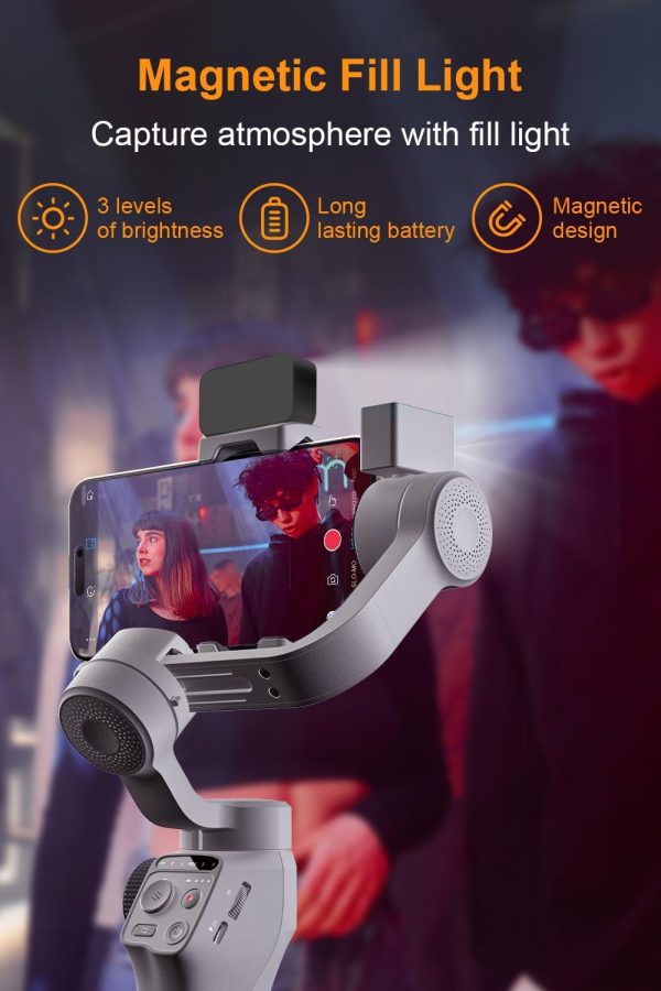 FUNSNAP C05 Kit Gimbal Stabilizer for Smartphone, iPhone Gimbal 3-Axis with - Image 4