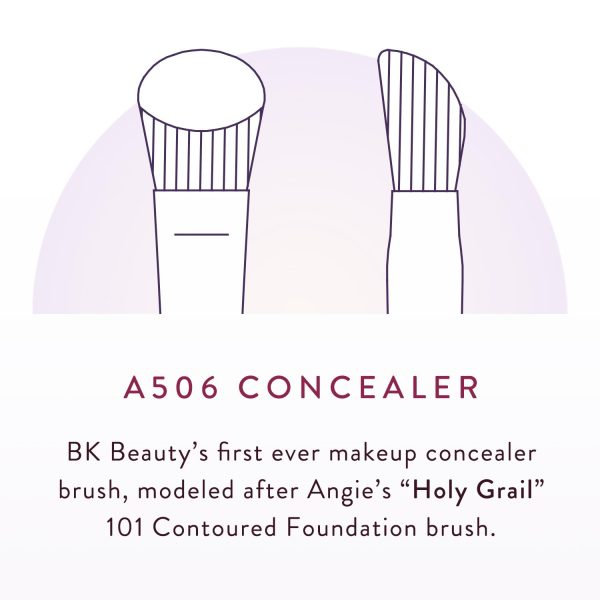 BK BEAUTY BRUSHES - ANGIE HOT & FLASHY A506 CONCEALER - Viral "Kitten Paw" - Image 5