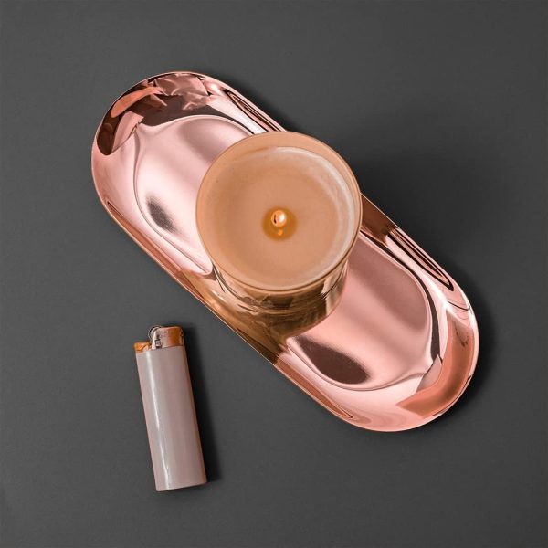 Rose Gold Jewelry Tray | 9 Inch Long Decorative Vanity or Bathroom Tray | - Image 6