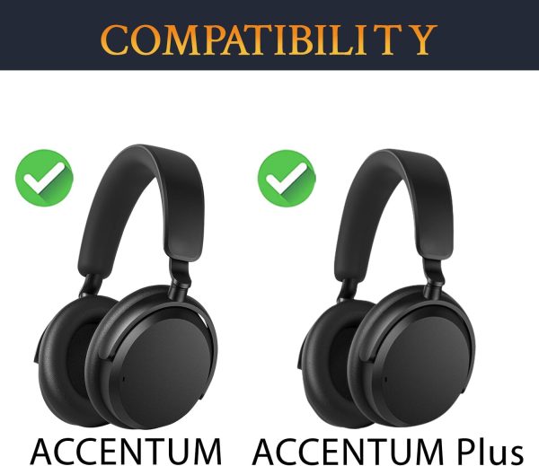 SOULWIT Replacement Earpads for Sennheiser Accentum/Accentum Plus Wireless - Image 2