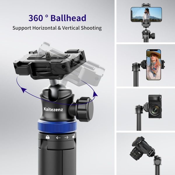 Selfie Stick Phone Tripod with Remote Control, 64" Extendable Phone Vlog - Image 6