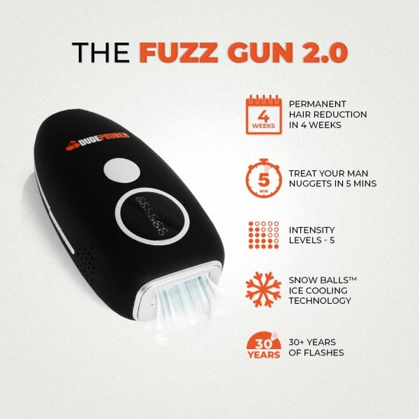 Fuzz Gun 2.0 Laser Hair Removal Made For Men, 5 Levels of Intensity with - Image 2