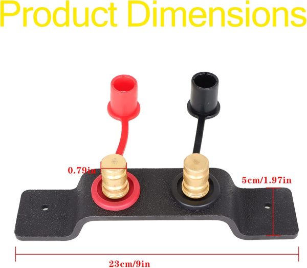 WFLNHB Battery Jump Post Starter Jumpstart Battery Terminals Relocation Kit - Image 3