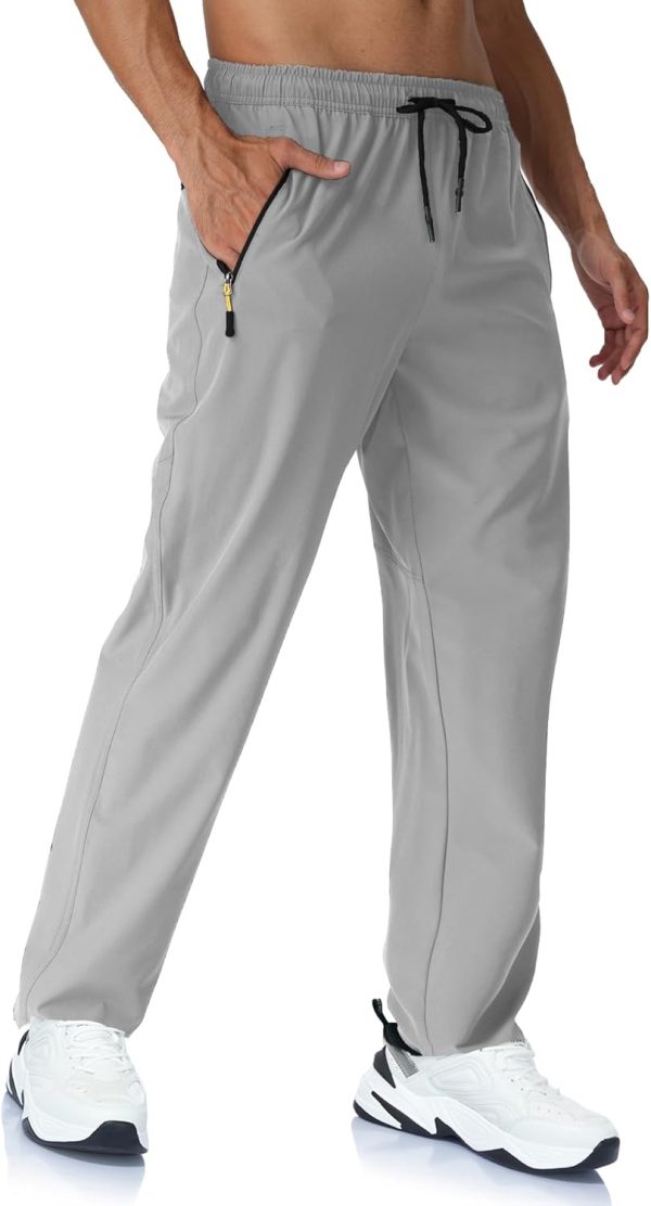 Rapoo Mens Lightweight Hiking Pants Quick Dry Stretch Joggers for Running - Image 2