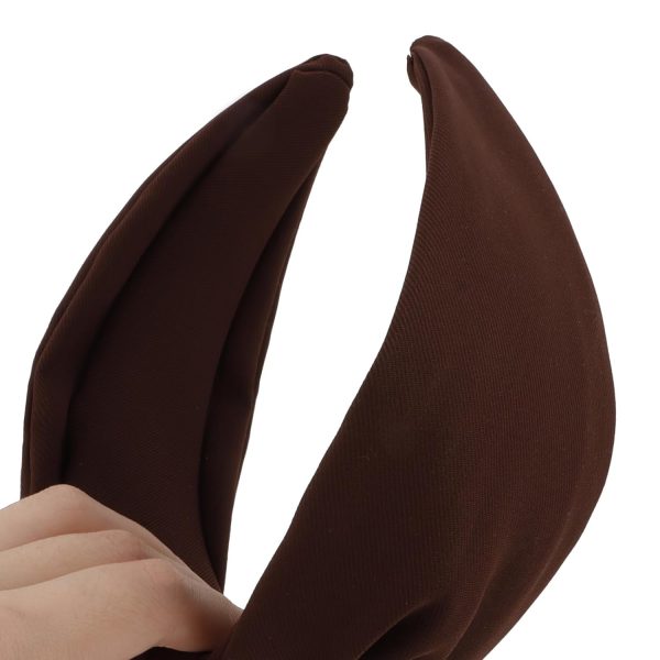 YISSION Knotted Headbands for Women Non Slip Wide Head Band Brown Headband - Image 4