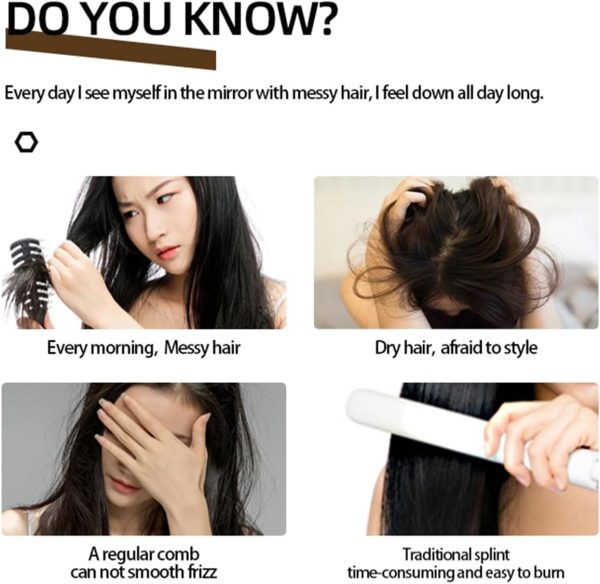Hair Straightener Brush, Hair Straightener Styling Comb, Hair Straightener - Image 6