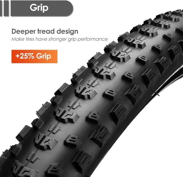 26/27.5/29x2.25 inch Bike Tires Pair Mountain Bike Tires 60 TPI Bicycle - Image 4