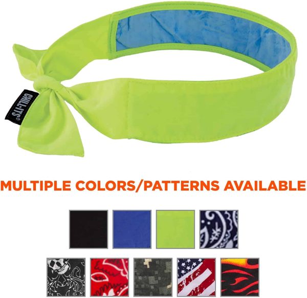 Ergodyne Chill Its 6700CT Cooling Bandana, Lined with Evaporative PVA - Image 5