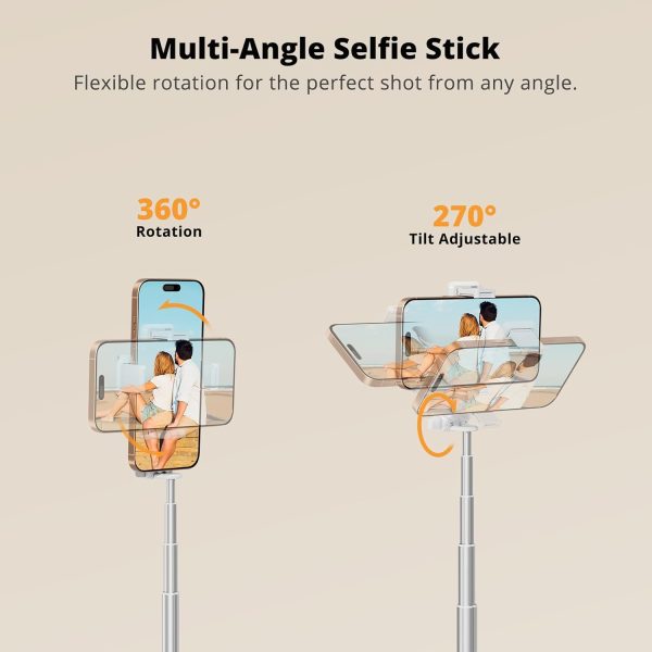 Selfie Stick, Extendable Selfie Sticks, Wireless, Compact and Lightweight - Image 2