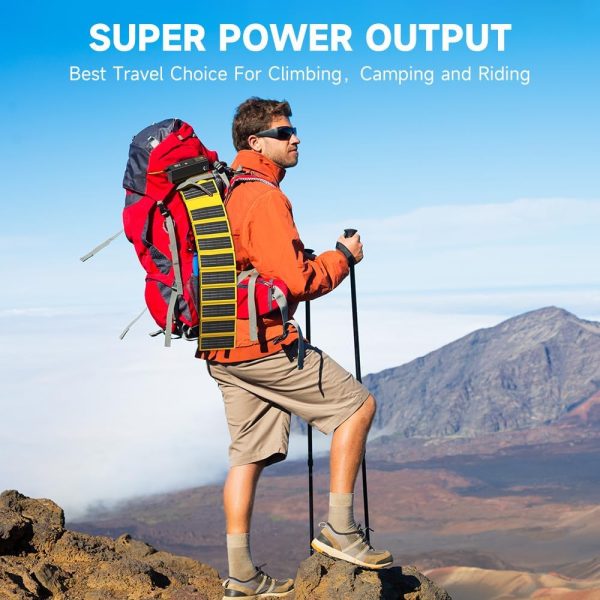 SHARGE Portable Solar Charger with USB A Port, 12W Foldable Solar Panel for - Image 2