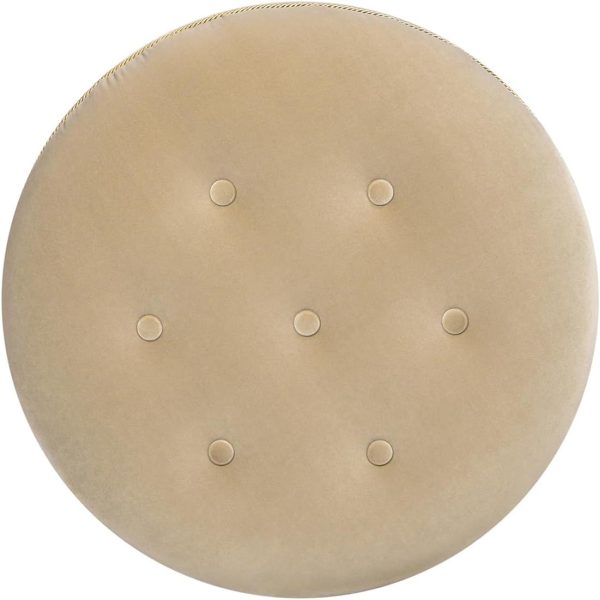 Jennifer Taylor Home Yolanda 24" Round Upholstered Accent Ottoman - Image 2