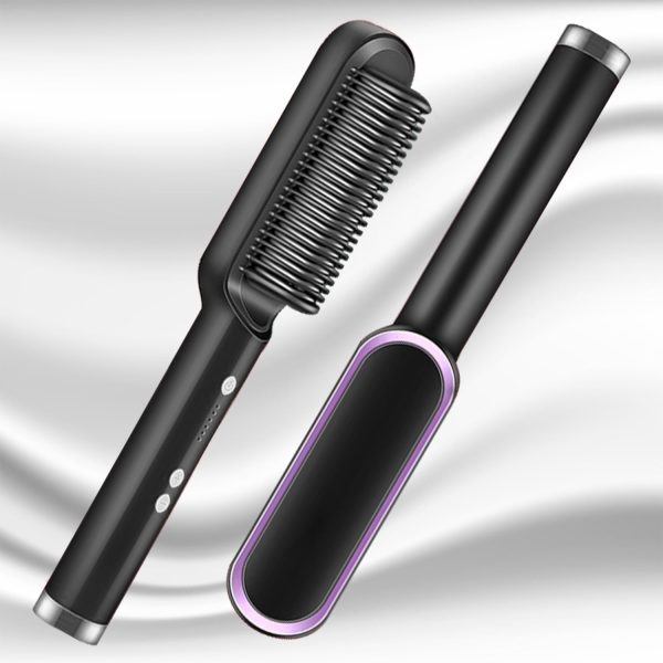 Hair Straightener Brush 30s Fast Heating Anti-Scald,Negative Ion Styling - Image 2